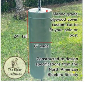 Birdhouse Predator Guard Stovepipe